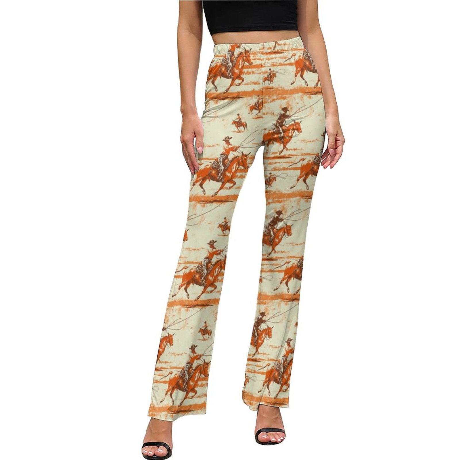 Baha Ranch Retro Western Flare Pants