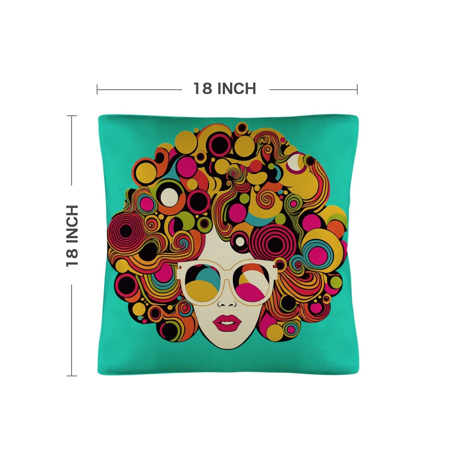 Baha Ranch Disco Girl Pillow Case Made In America
