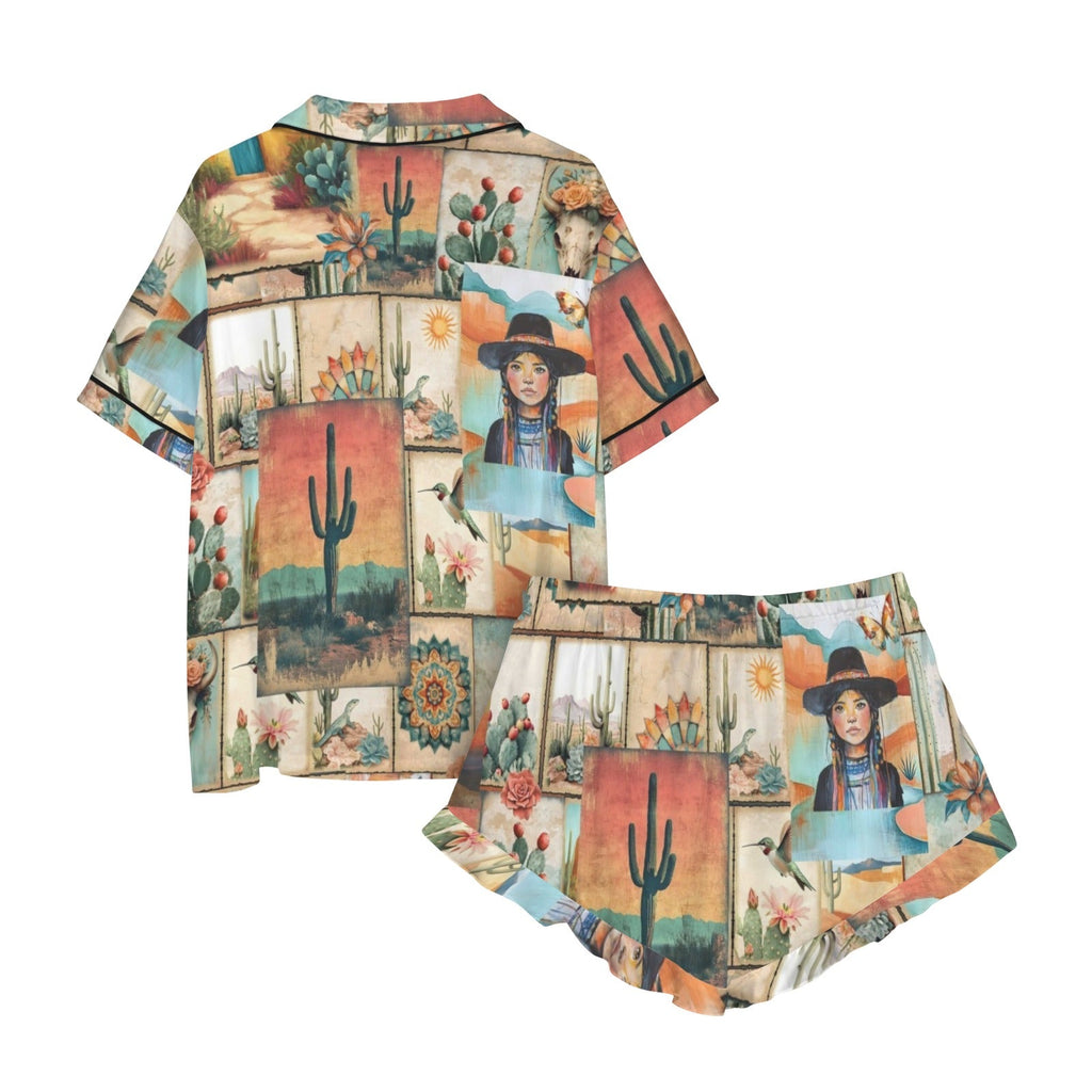 Baha Ranch Colores de Mexico Pictures of the Southwest Satin Pajamas