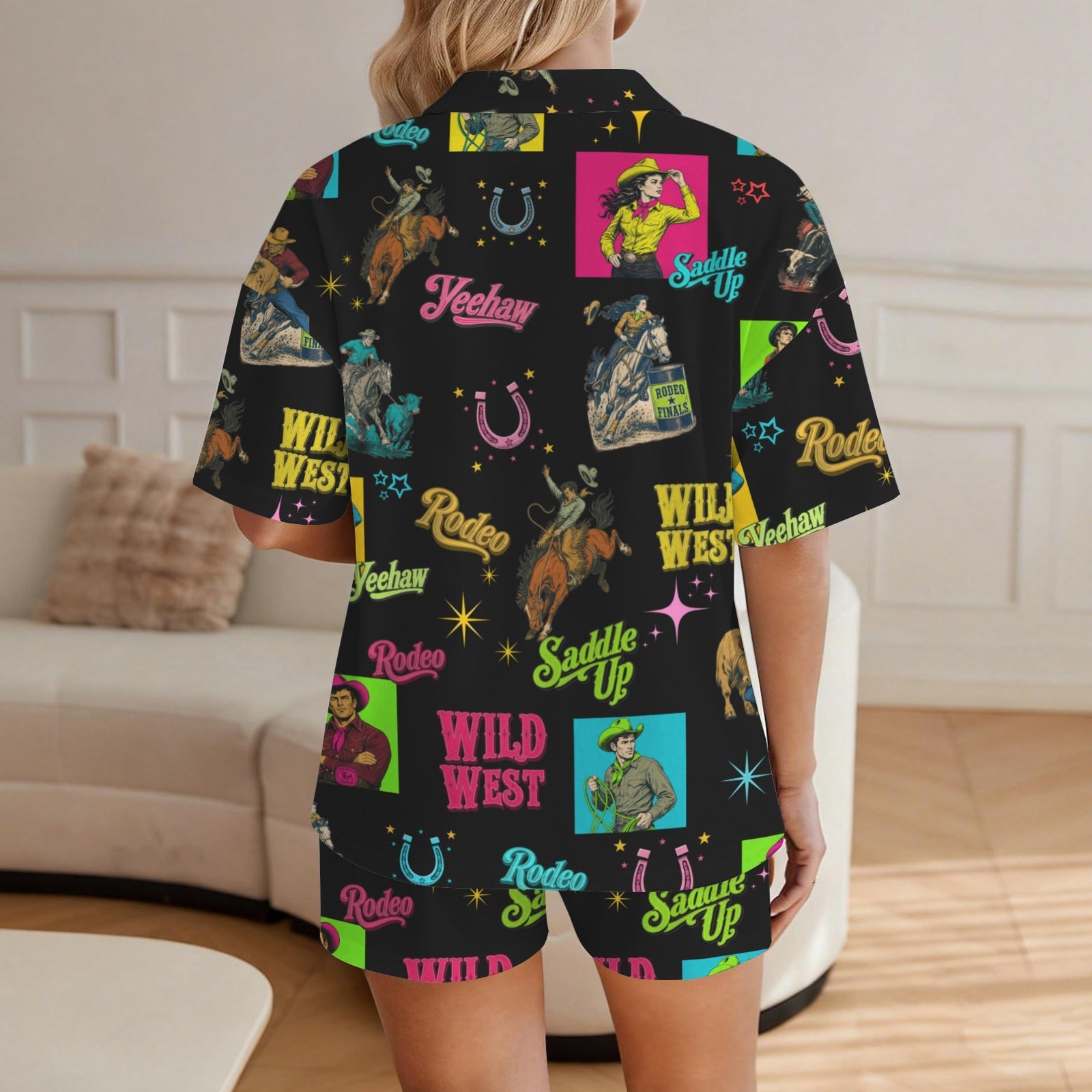 Baha Ranch The Last Roundup Short Pajama Set Made in America