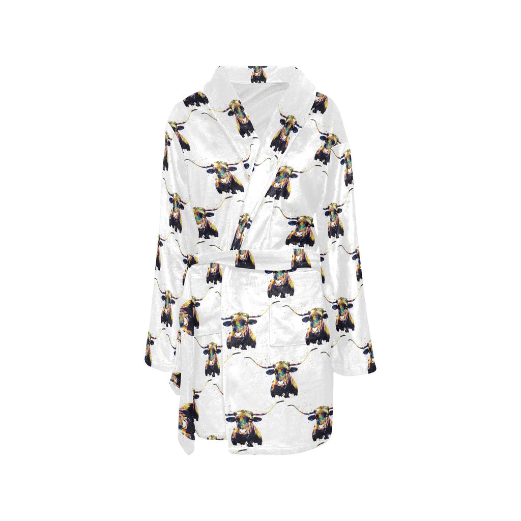 Baha Ranch Longhorn Women's Western Bath Robe