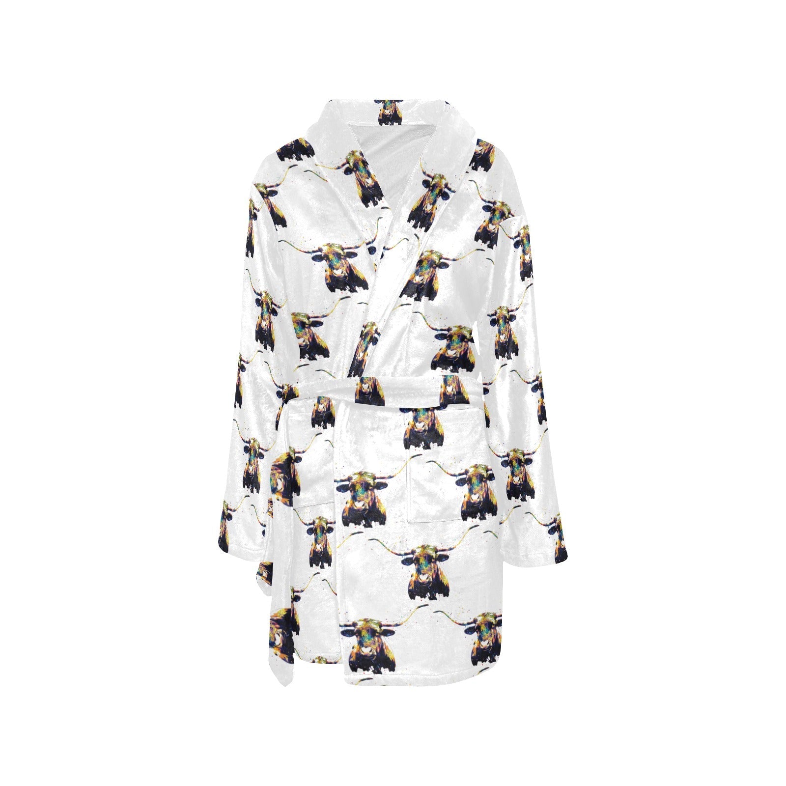 Baha Ranch Longhorn Women's Western Bath Robe