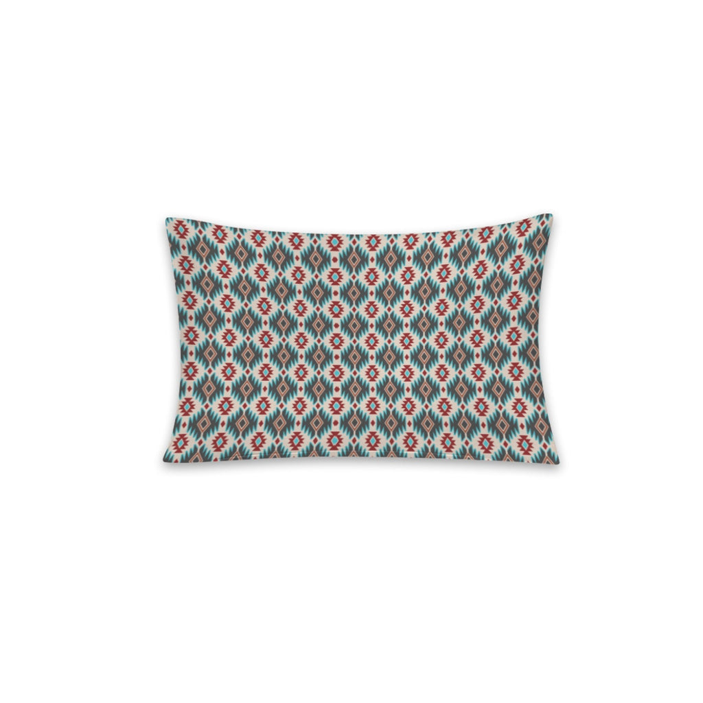 Baha Ranch Teal Aztec Pillowcase Made in America