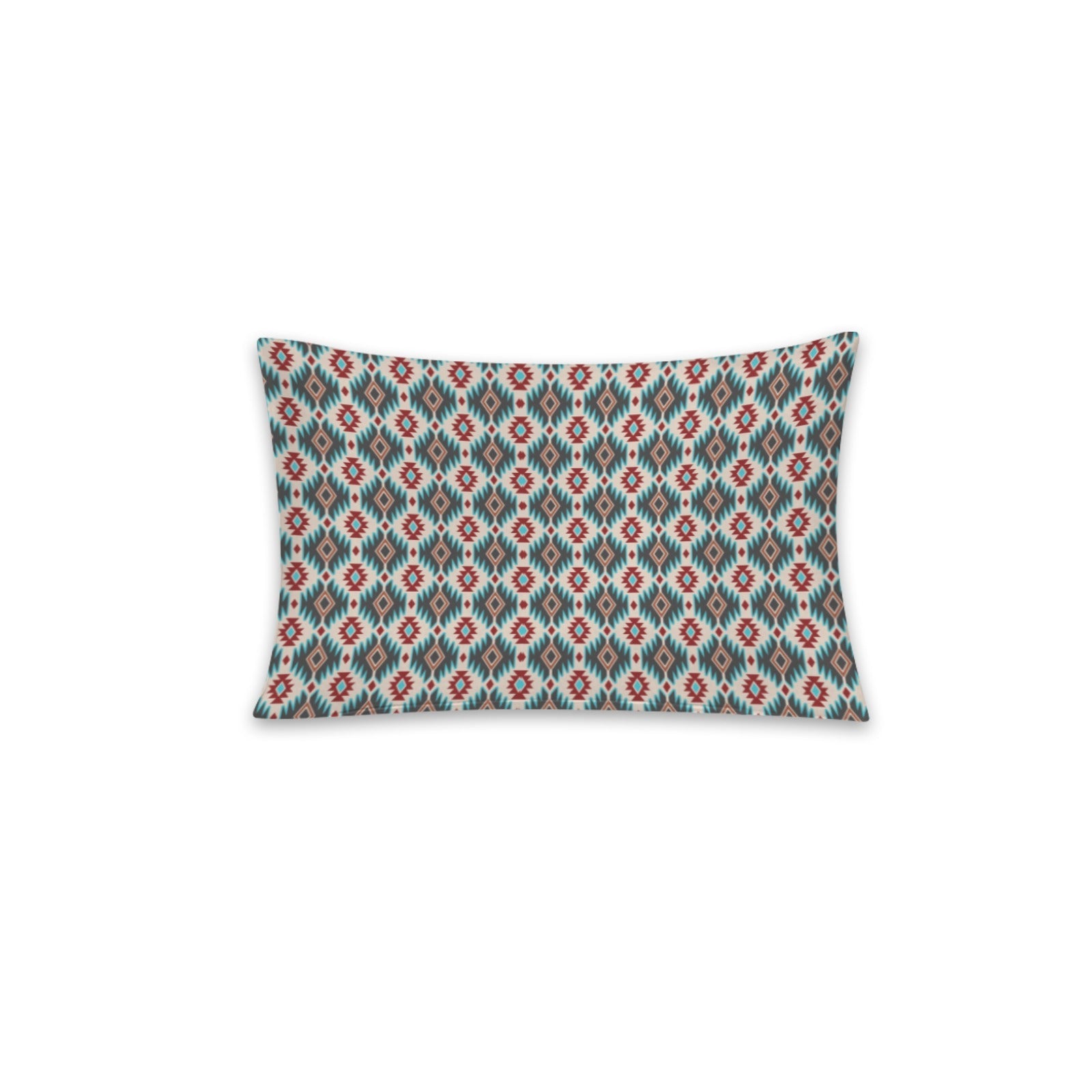 Baha Ranch Teal Aztec Pillowcase Made in America