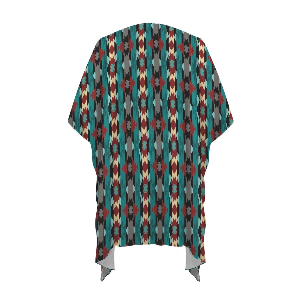 Baha Ranch Southwestern Aztec Duster Kimono Coverup