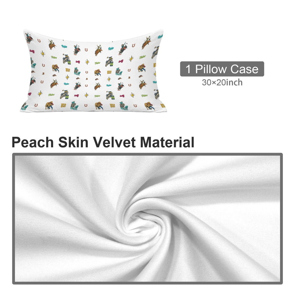 Baha Ranch the Last roundup Collage Pillow Case Made in America
