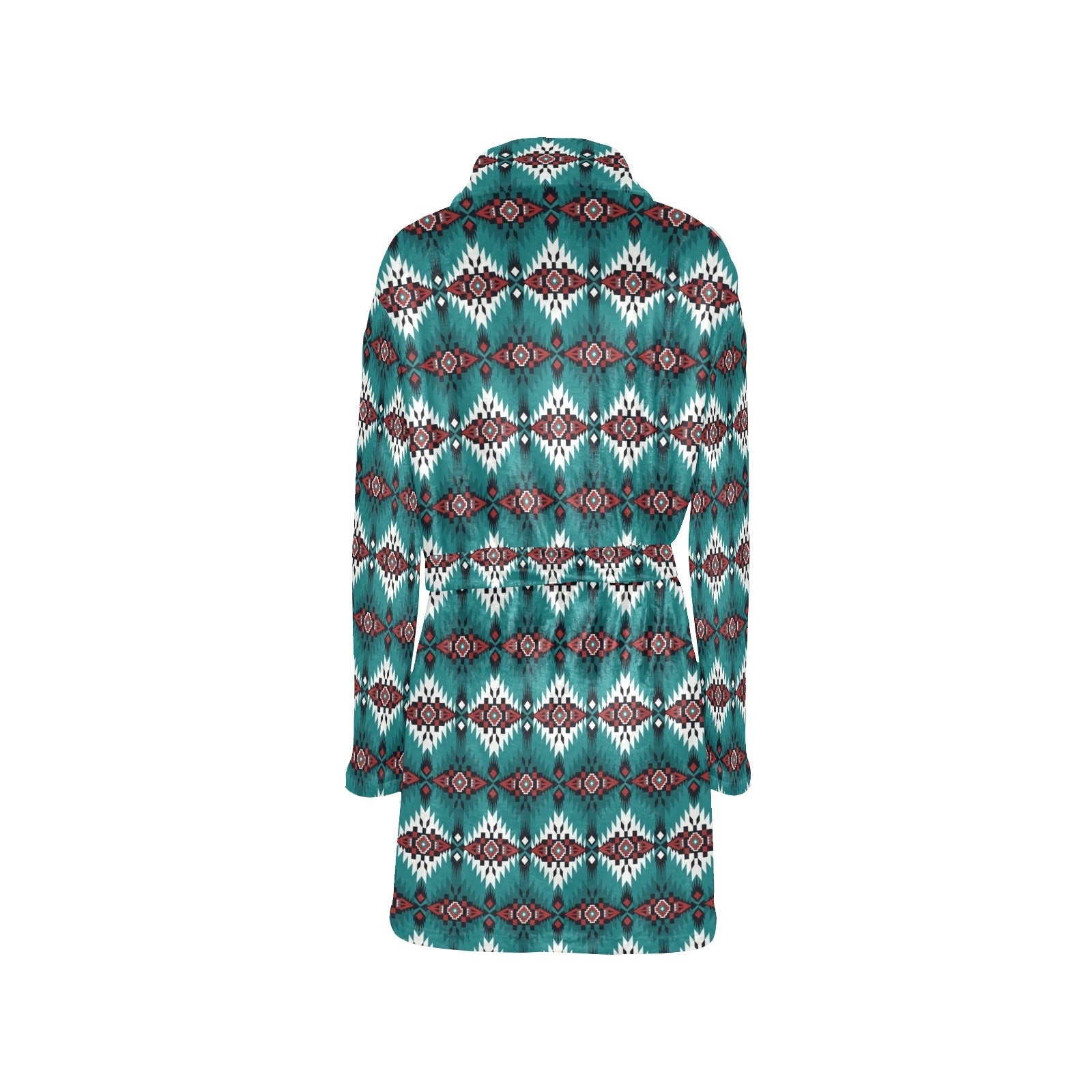 Baha Ranch Teal Aztec Women's Western Bath Robe