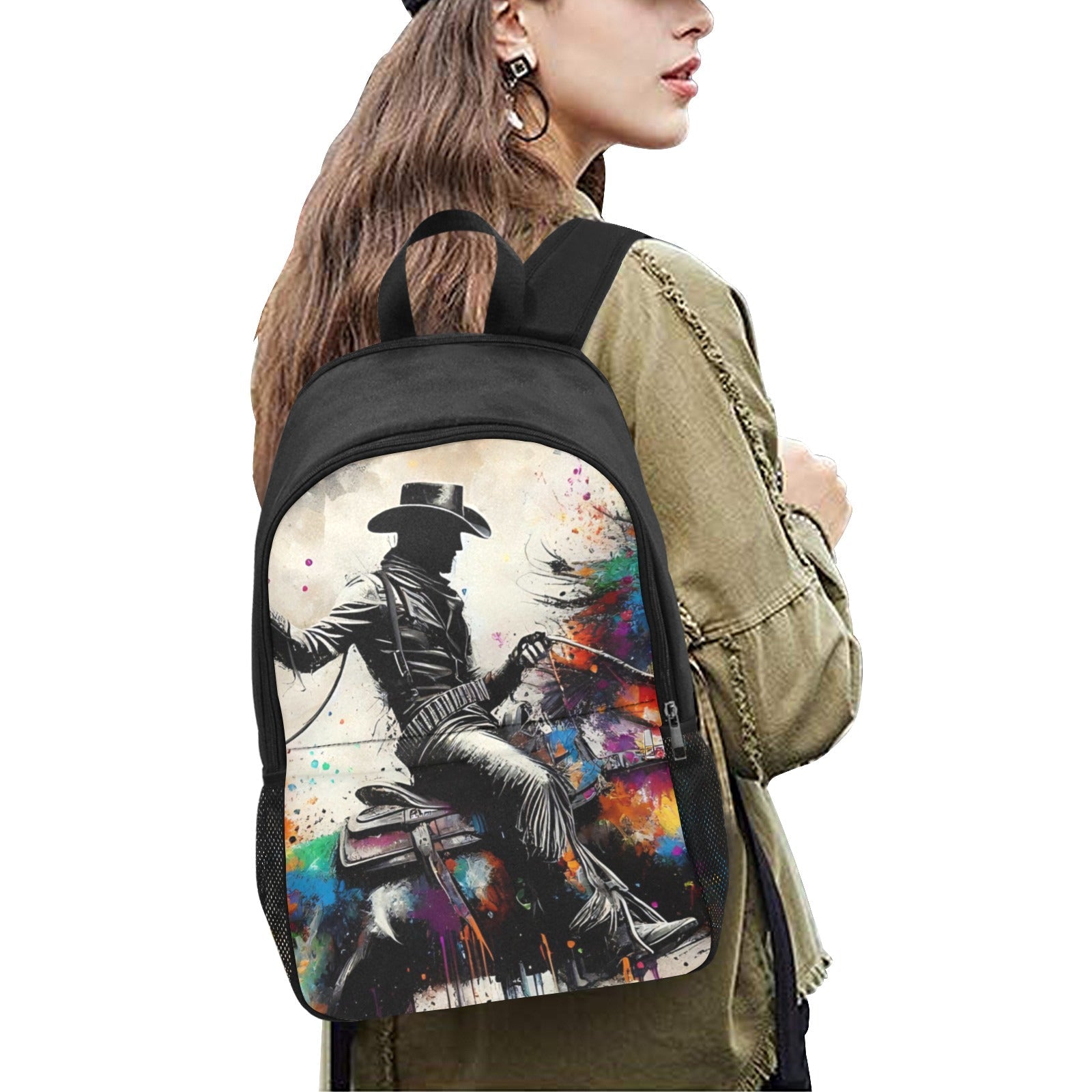 Baha Ranch Watercolor Cowboy Backpack