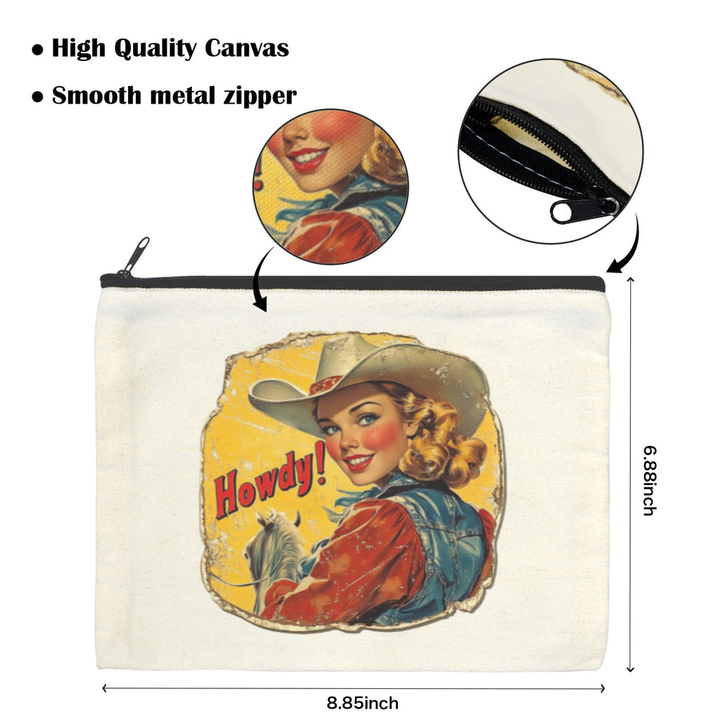 Baha Ranch Howdy Cosmetic Bag Pack of 5 Made in America