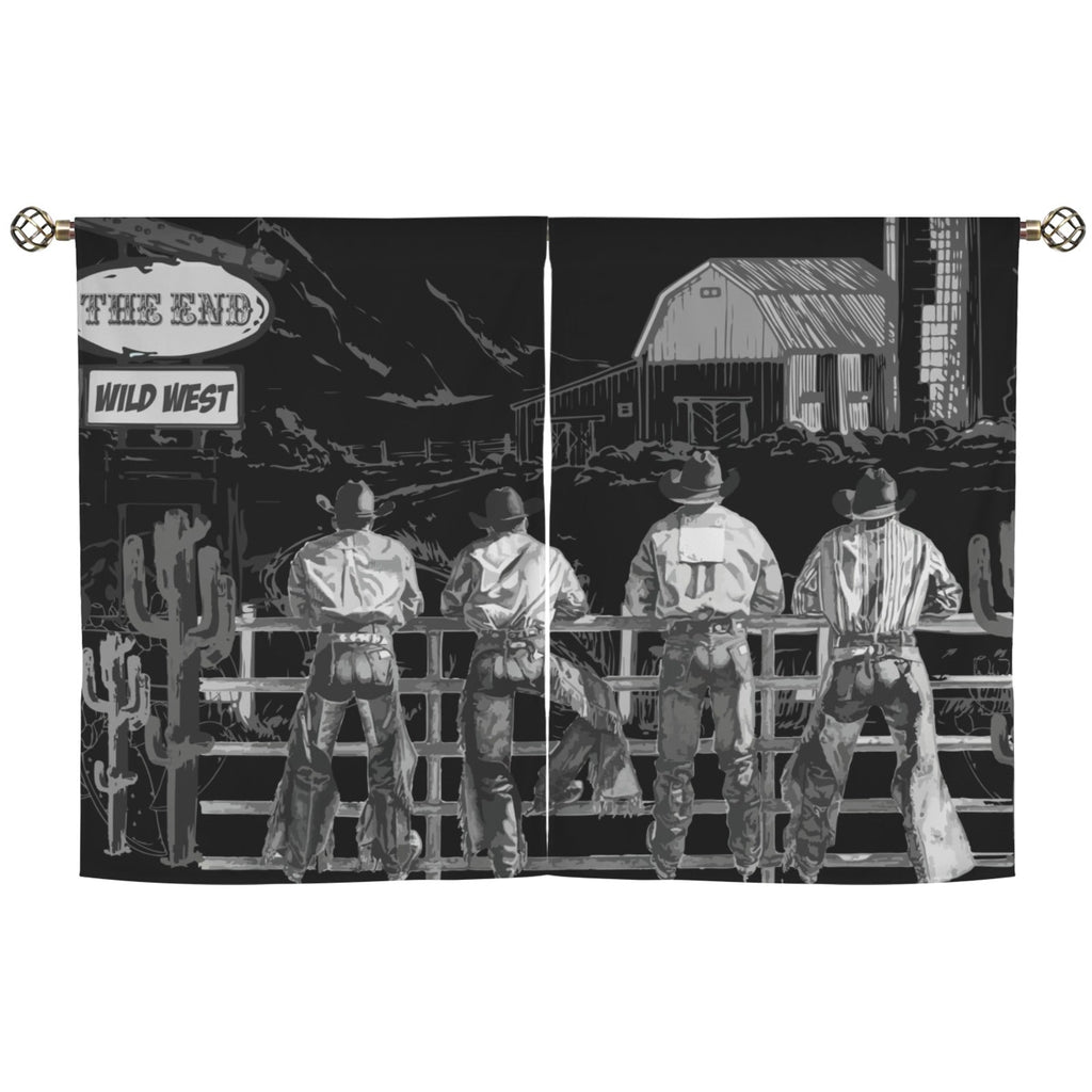 Baha Ranch Ranching Curtains Window 28"x40" (2-Piece) Made in America