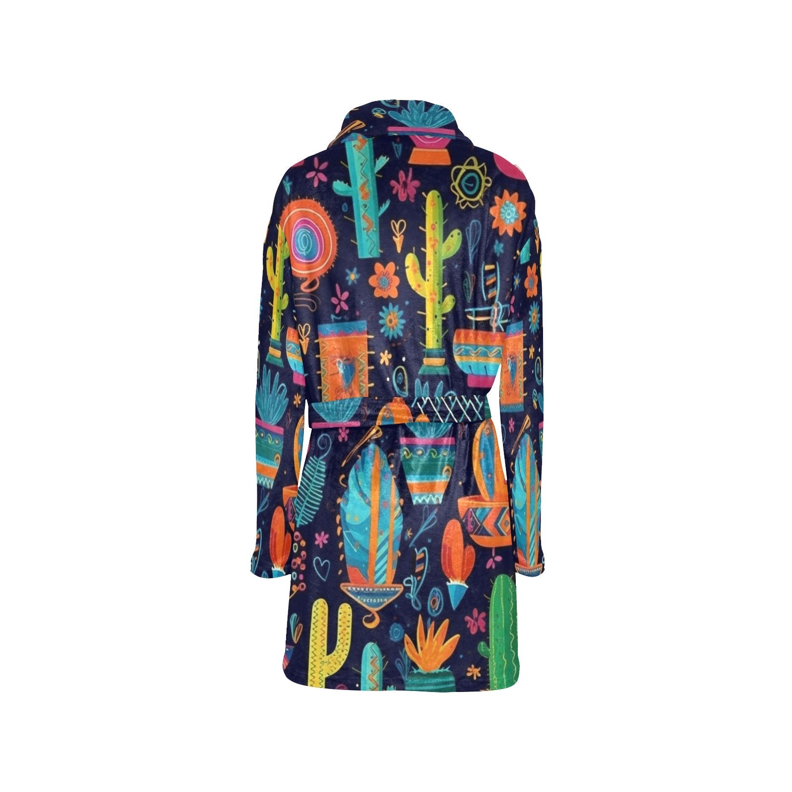 Baha Ranch Crazy Cactus Lady Western Bath Robe