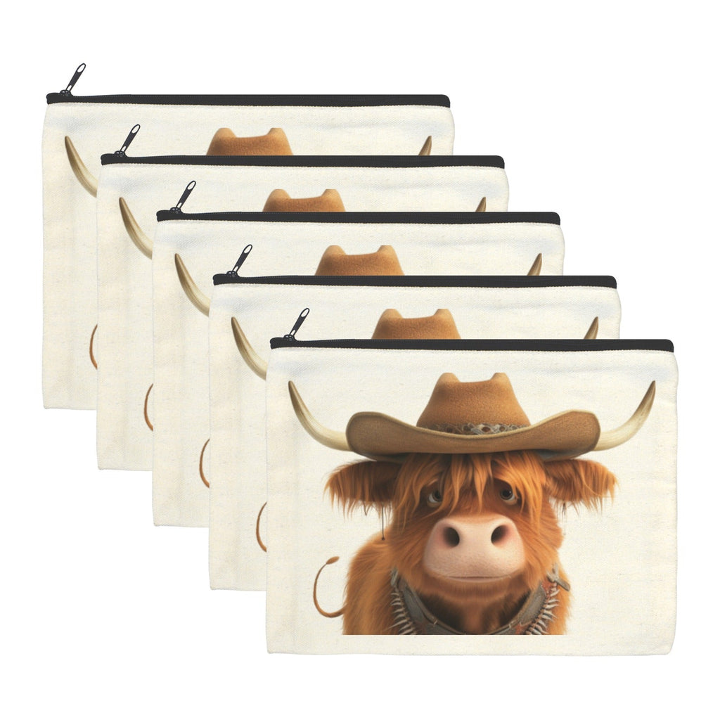 Baha Ranch Cowboy Highland Cosmetic Bag Pack of 5 Made in America