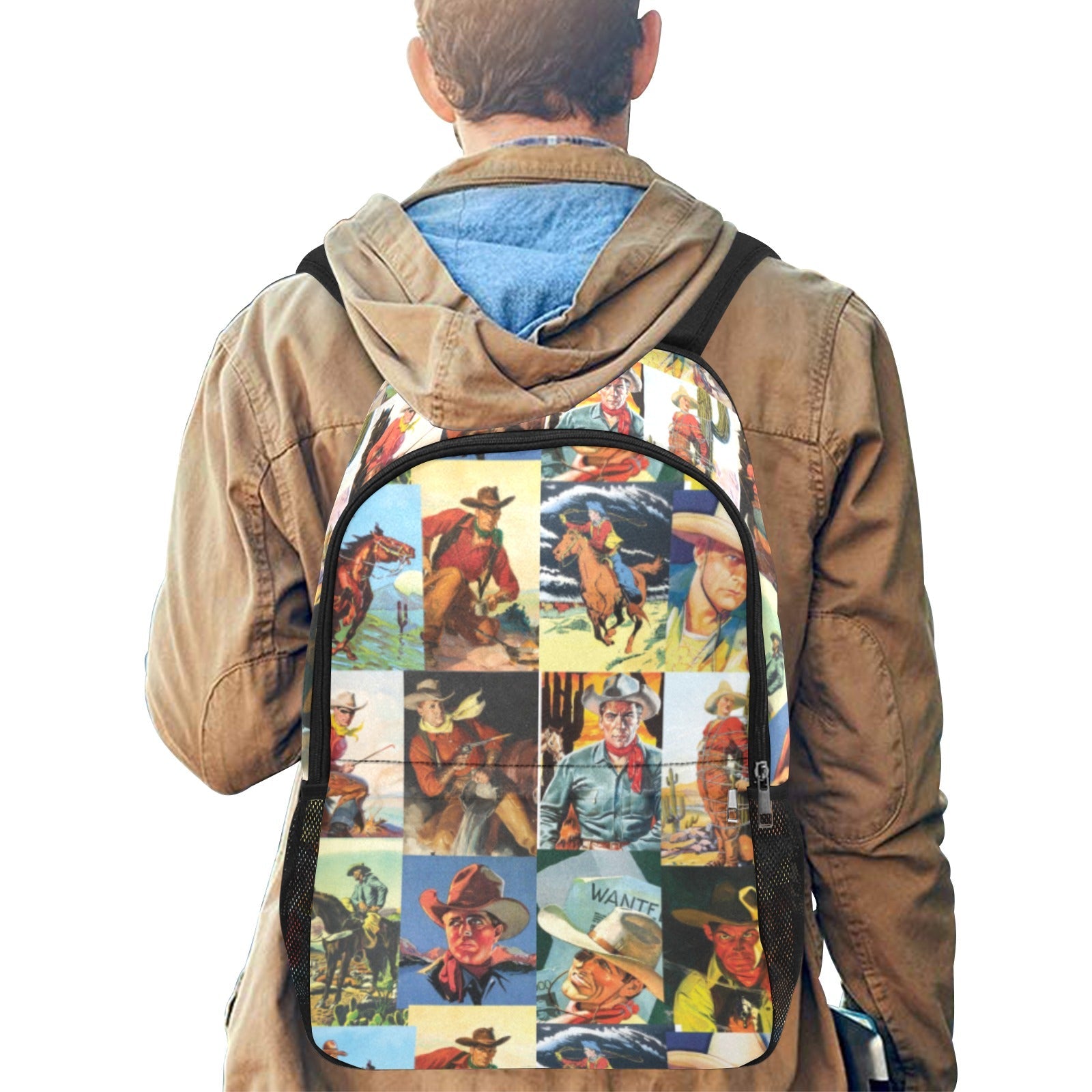 Baha Ranch Cowboy Collage Backpack
