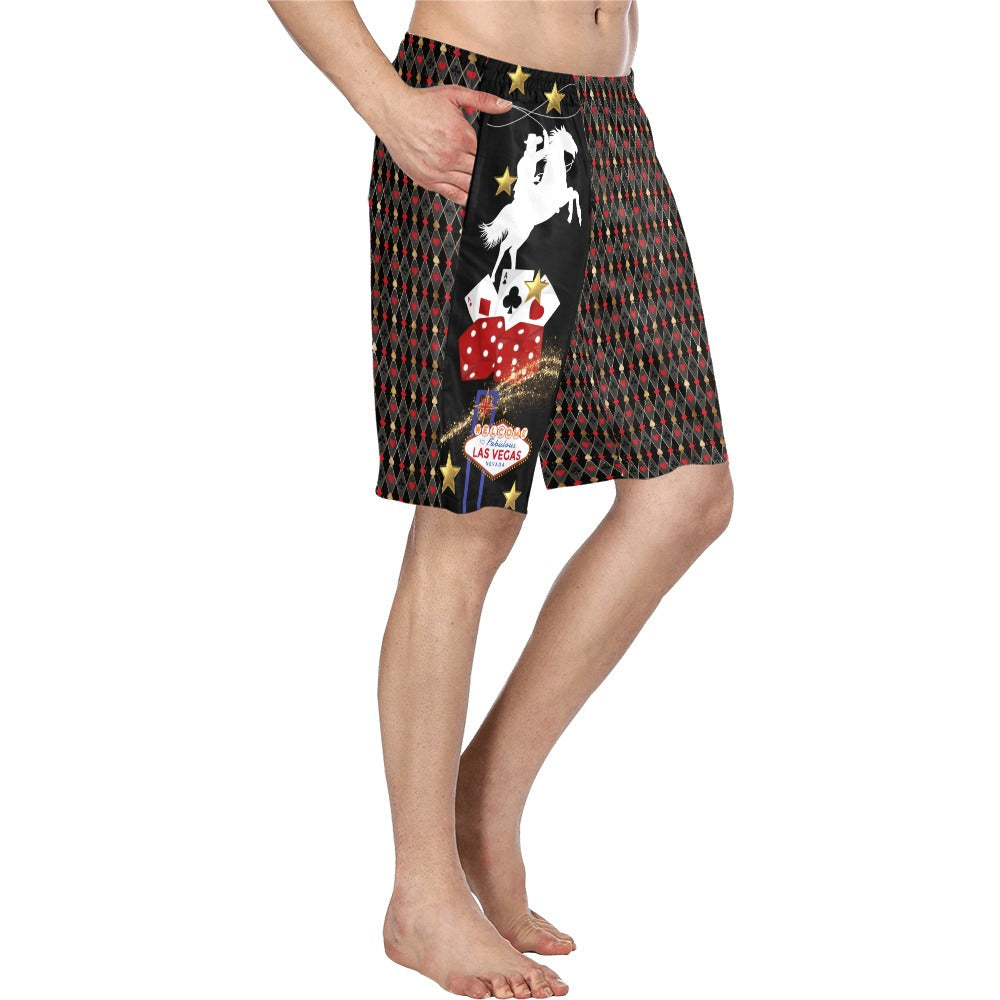 Baha Ranch Rodeo Vegas Men's Western Swim Trunks Shorts