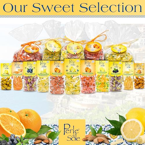 Perle di Sole Blueberry Drops — Fizzy Filled Italian Hard Candy