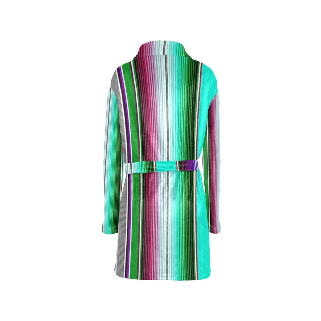 Baha Ranch Turquoise Serape Women's Western Bath Robe