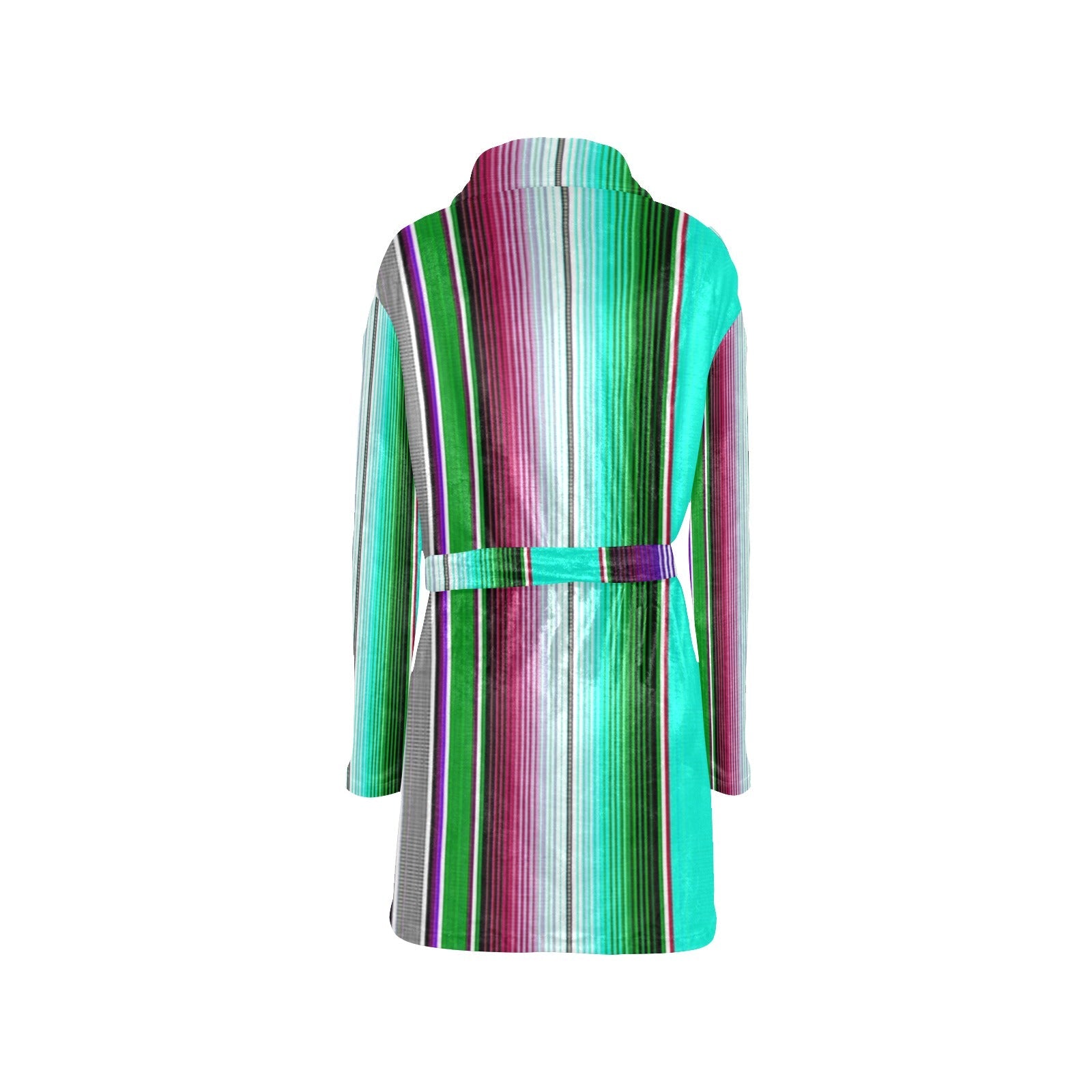 Baha Ranch Turquoise Serape Women's Western Bath Robe
