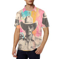 Baha Ranch Retro Pop Western Cool Cowboy Polo Shirt