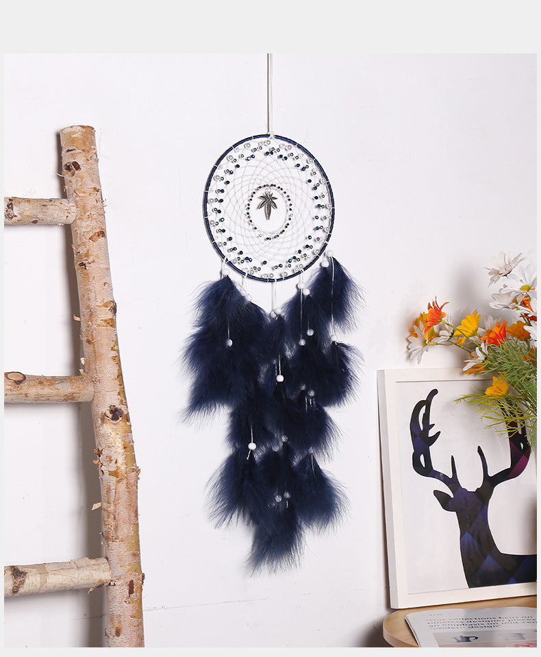 Forest series dream catcher pendant Maple leaf home decoration pendant Dream catcher wholesale Black Forest Dream catcher