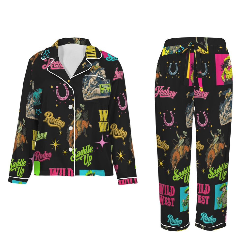 Baha Ranch The Last Round Up Satin Pajama Set