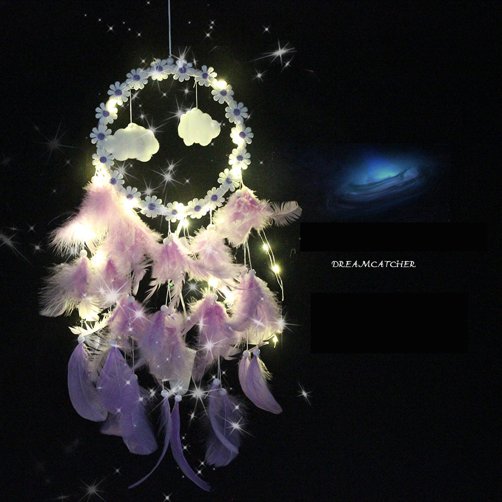 Christmas Lantern Dream Catcher Creative Light String Cloud Dream Catcher Car Dream Catcher Home Lantern Dream Catcher