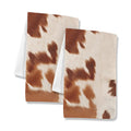 Baha Ranch Cow Print Set of 2 Dish Towels made in America Kitchen Towels