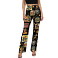 Baha Ranch Vintage Cowboy Collage Western Flare Pants