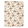 Baha Ranch Cowboy Rodeo Western Micro Fleece Blanket 60" x 80" Made in America