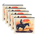 Baha Ranch Water Color Cowboy Cosmetic Bag Pack of 5 Made in America