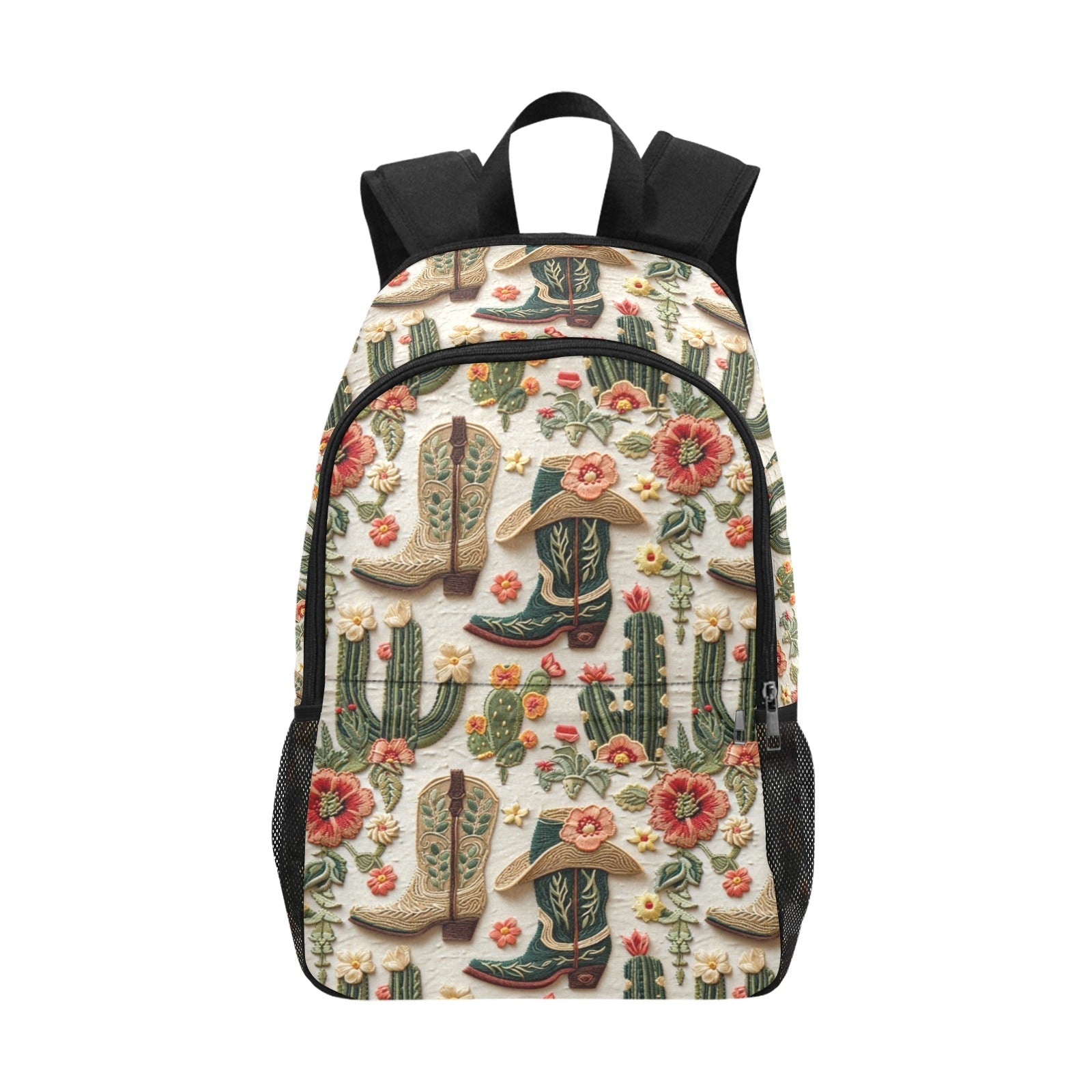 Baha Ranch Floral Boots Cactus Backpack
