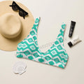 Ready to Ship Yeehaw Turquoise Aztec Bikini Top size Medium
