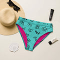 Ready to Ship Yeehaw Turquoise Brands Print Bikini Bottom M