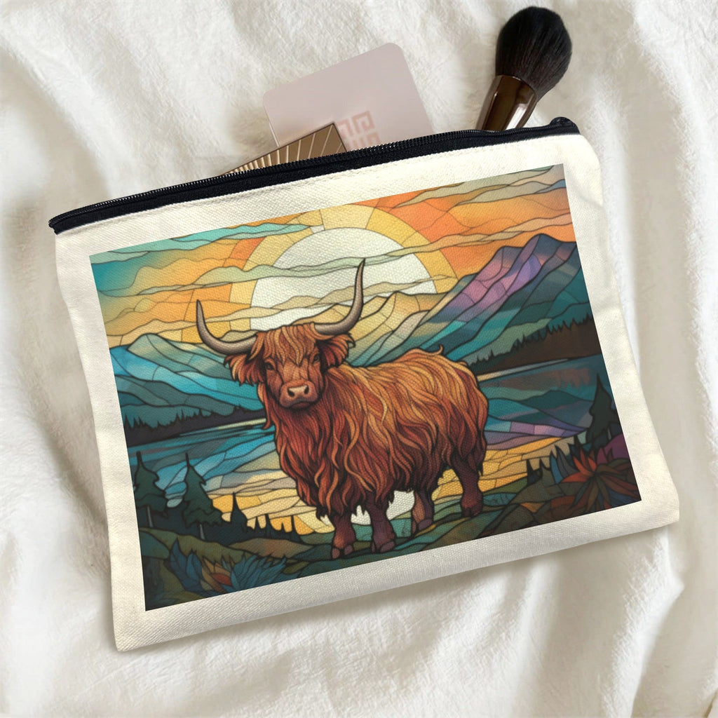 Baha Ranch Stained Glass Highland Cosmetic Bag Pack of 5 Made in America