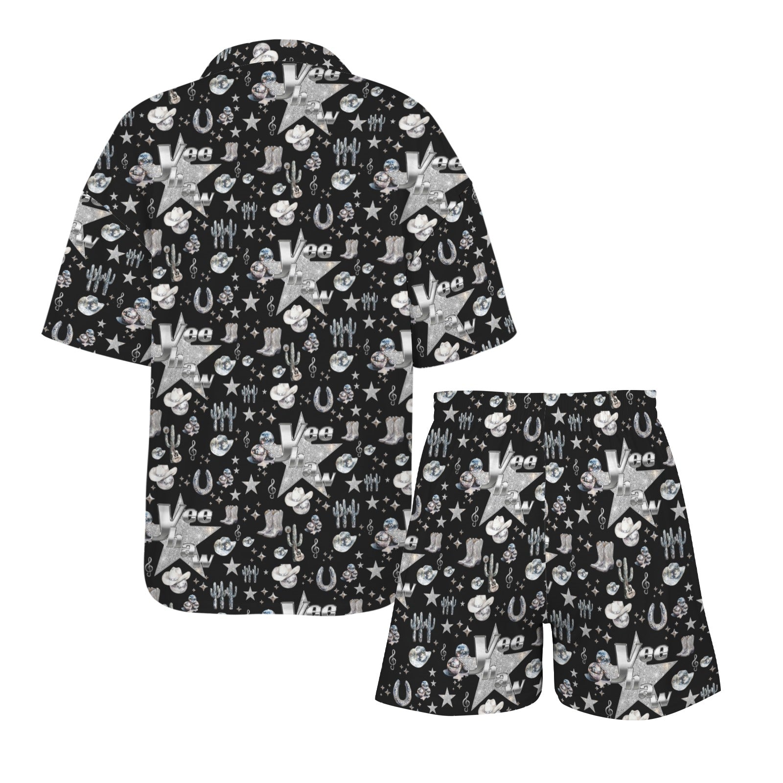Baha Ranch Rhinestone Cowgirl Pajama Set Made in America