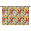 Baha Ranch Vintage Rodeo Window Curtain 28"x40" (2-Piece) Made in America