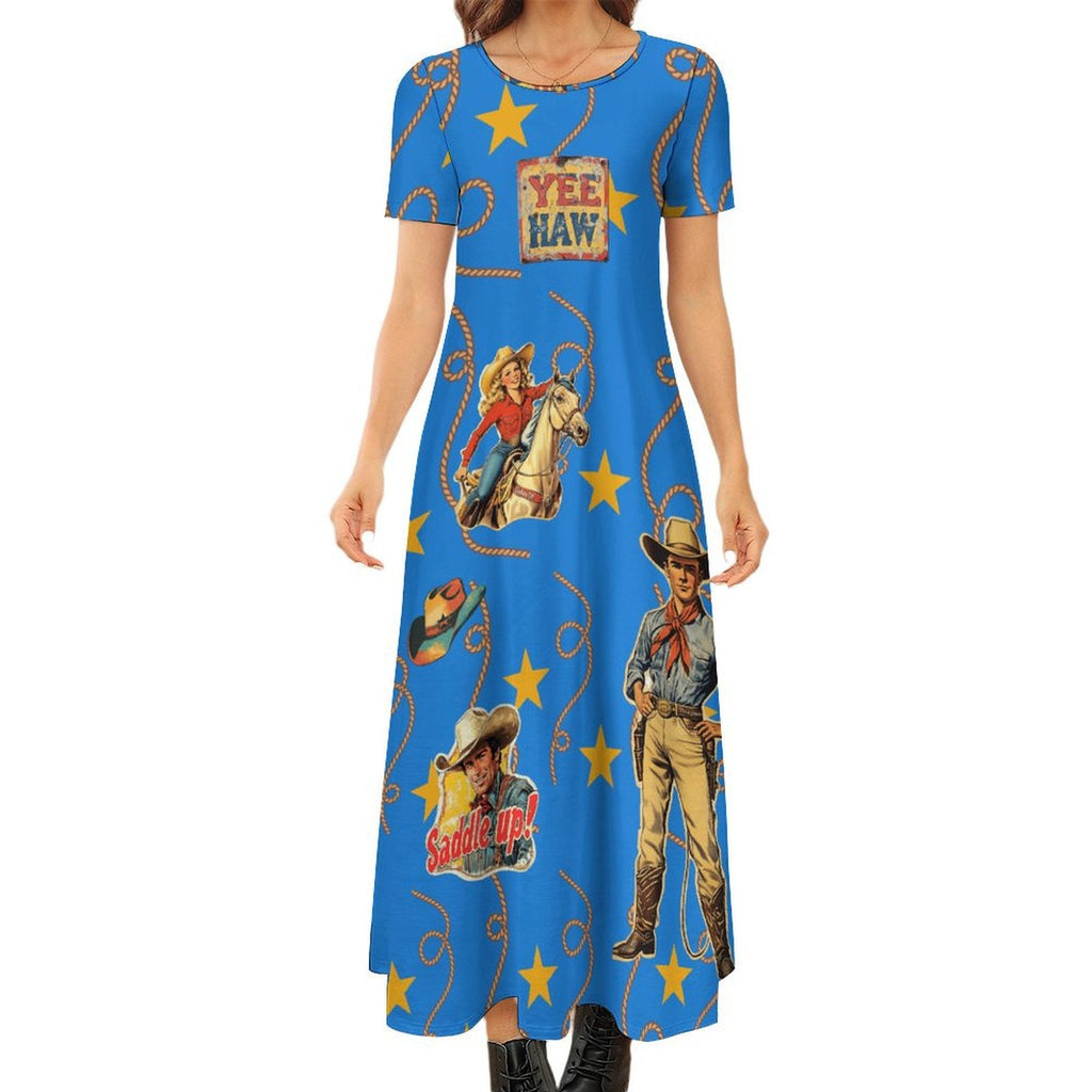 Baha Ranch Vintage Cowgirl Western Dress