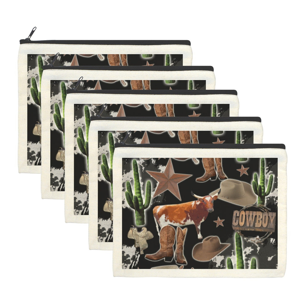 Baha Ranch Western Cosmetic Bag Pack of 5 Made in America
