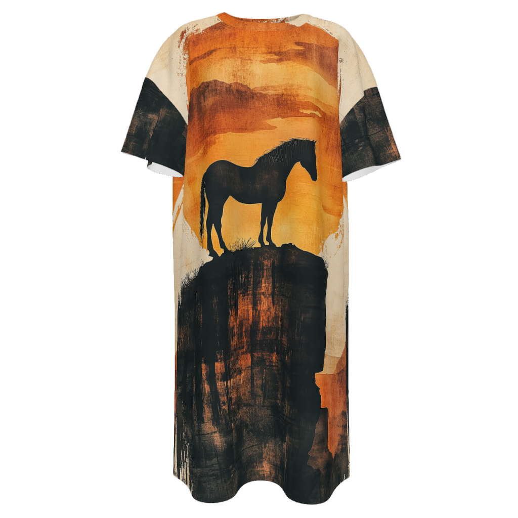 Baha Ranch Canyon Mustang T Shirt Dress or Sleep Shirt