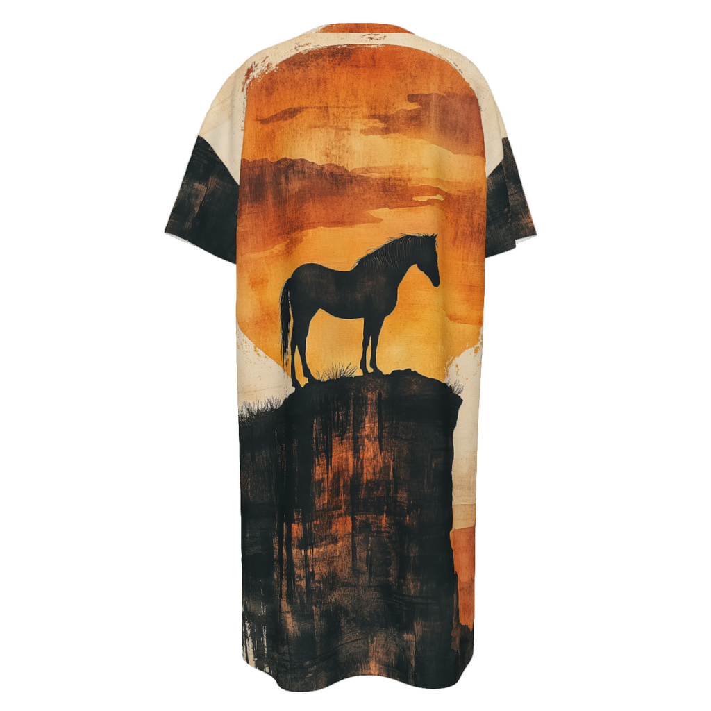 Baha Ranch Canyon Mustang T Shirt Dress or Sleep Shirt