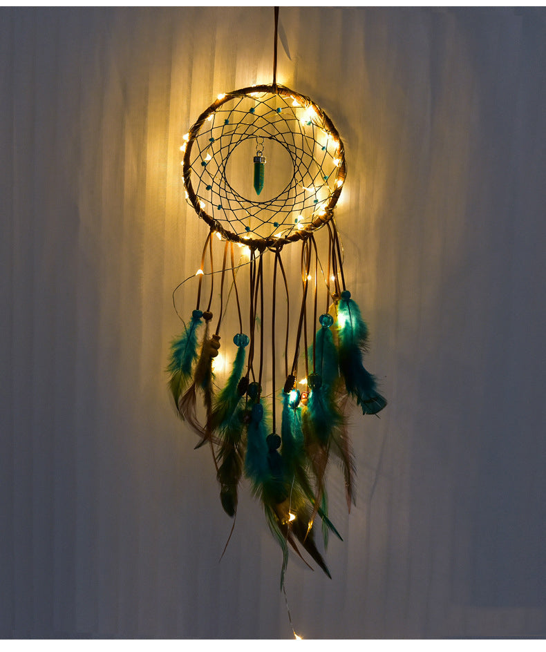 Pine Stone Dream Catcher Love at First Sight Beautiful Dream Lantern Car Dream Catcher Home Decoration Around Light Dream Catcher