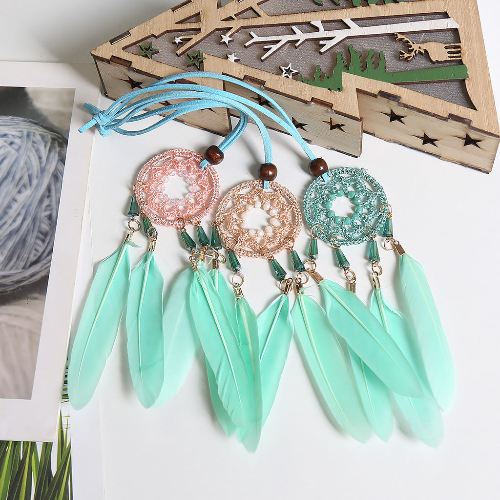Sweet Style Dream Catcher Car Pendant Dream Catcher Car Pendant Gift Unisex Pendantnt