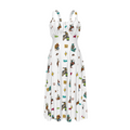 Baha Ranch The Last Roundup Western Rodeo Prairie Dress in White