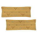 Baha Ranch Barbwire Longhorn Body Pillow Made in America