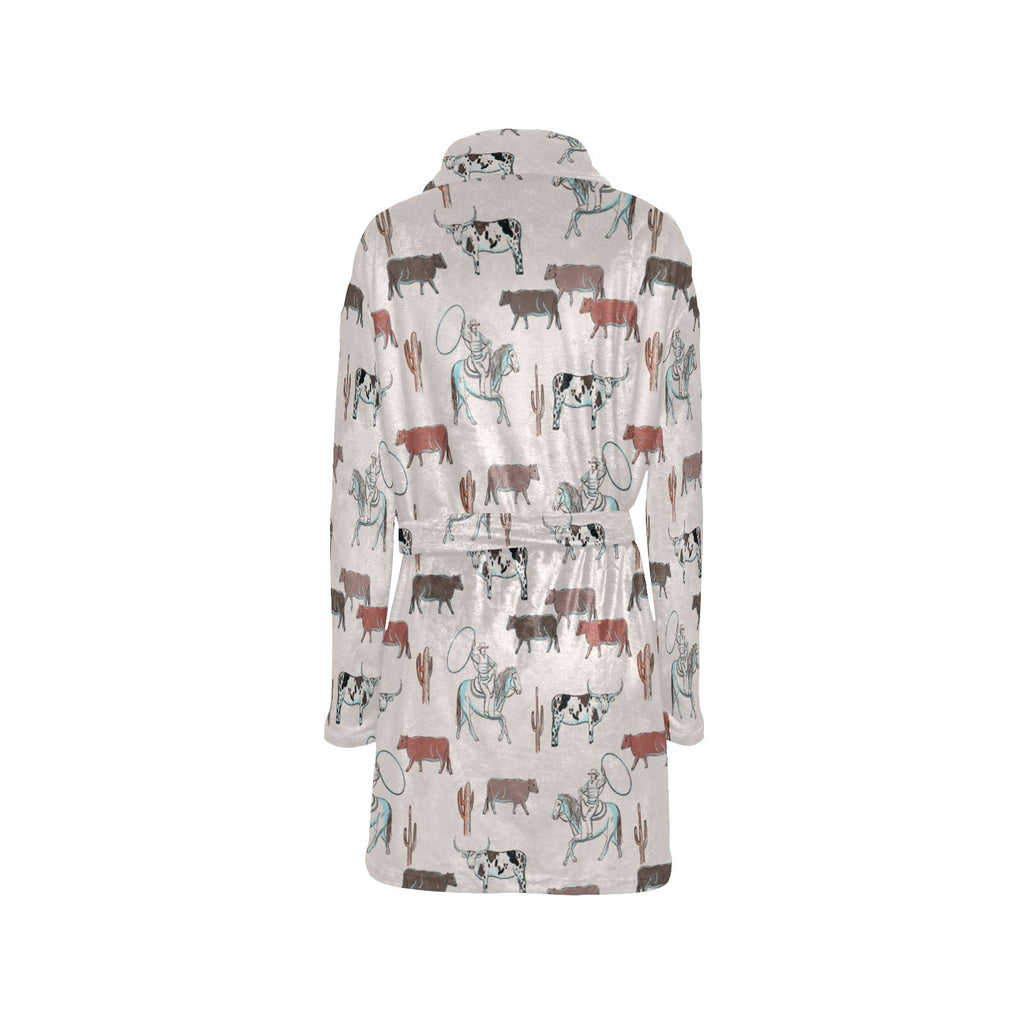 Baha Ranch Cattle Drive Women's Western Bath Robe