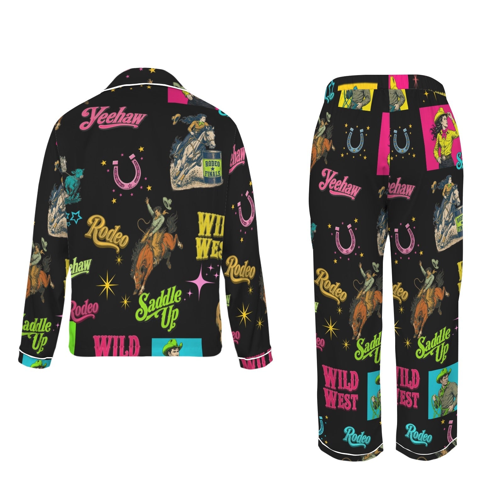 Baha Ranch The Last Round Up Satin Pajama Set