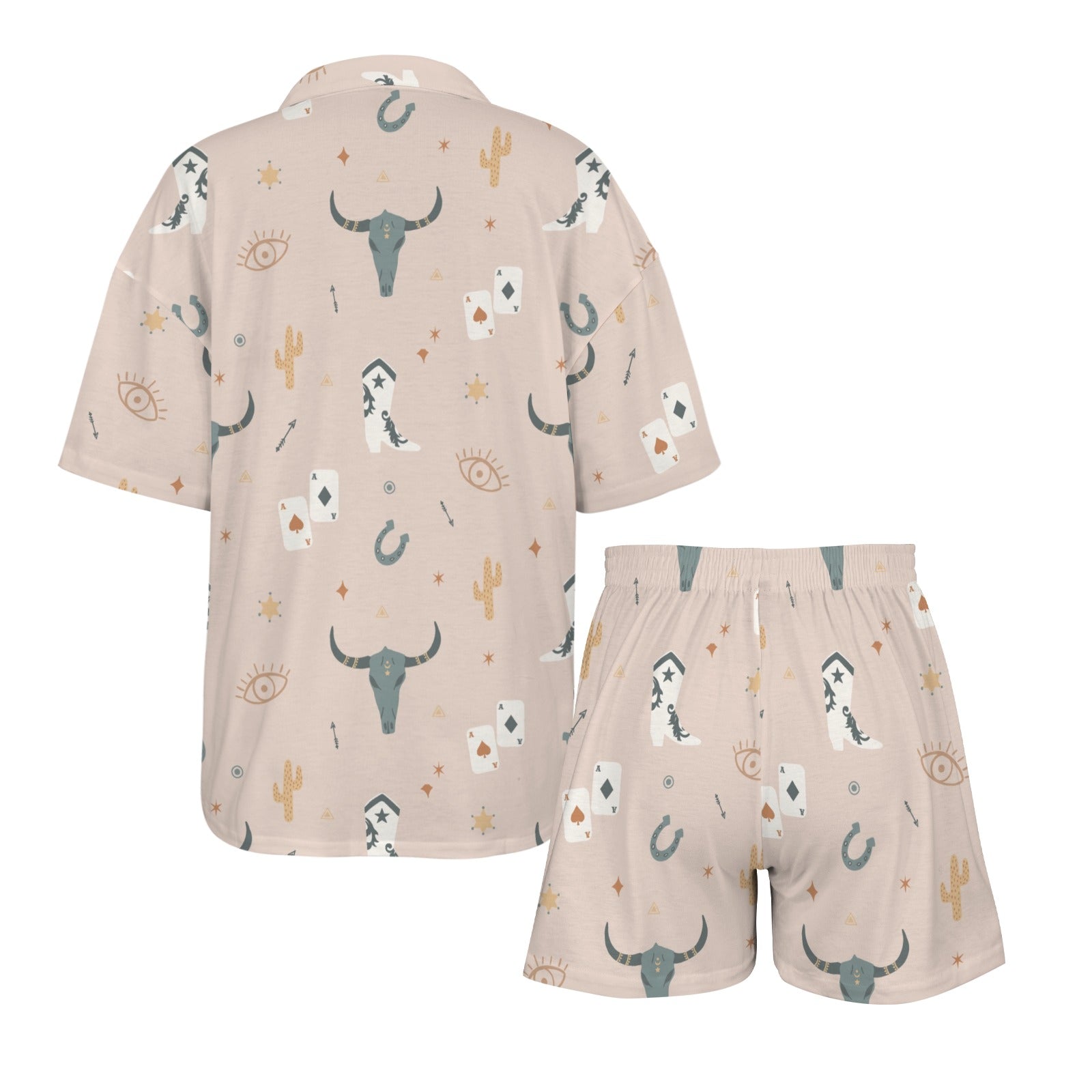 Baha Ranch Bulls & Boots Women's Pajama Set Made in America