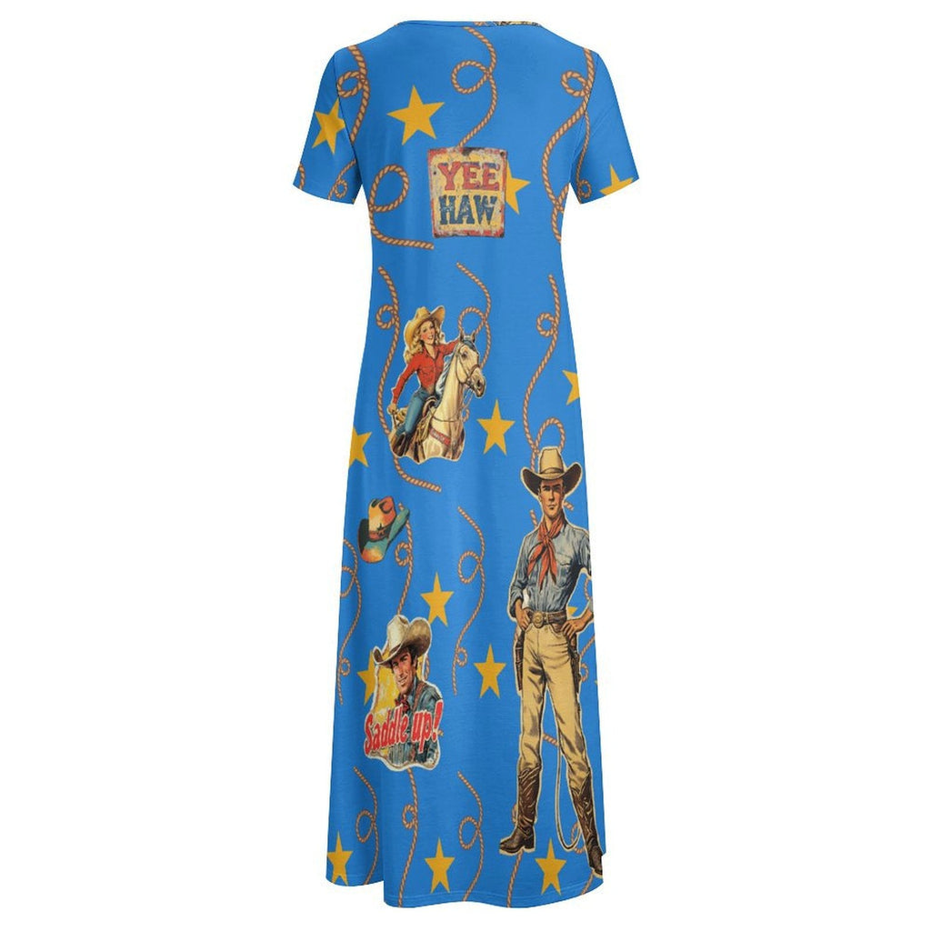 Baha Ranch Vintage Cowgirl Western Dress