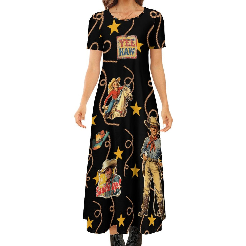 Baha Ranch Vintage Cowgirl Western Dress