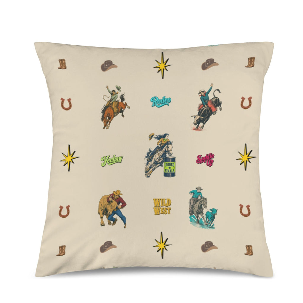 Baha Ranch The Last Round Up Throw Pillow Cover Made in America