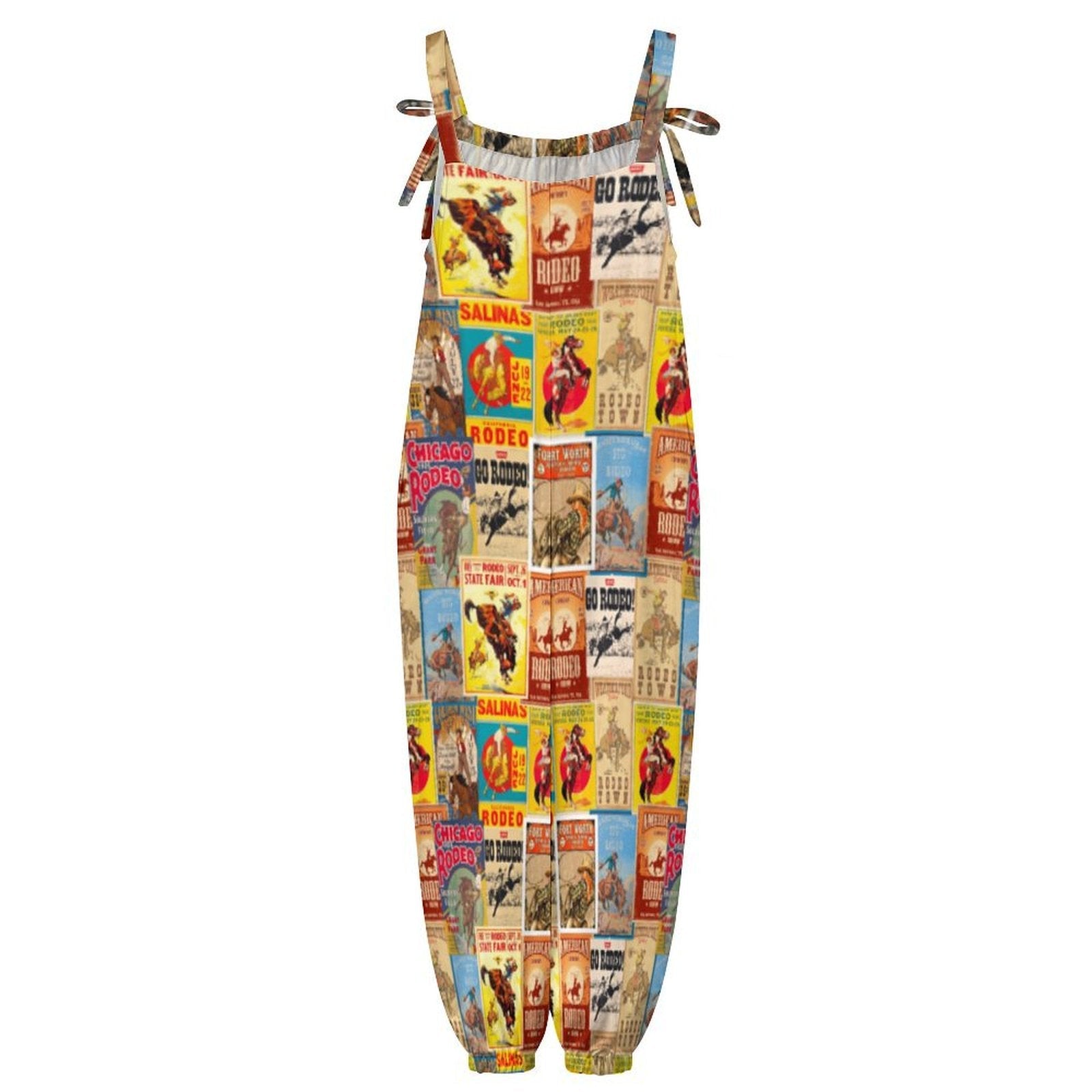 Baha Ranch Vintage Rodeo Poster Overalls Jumpsuit